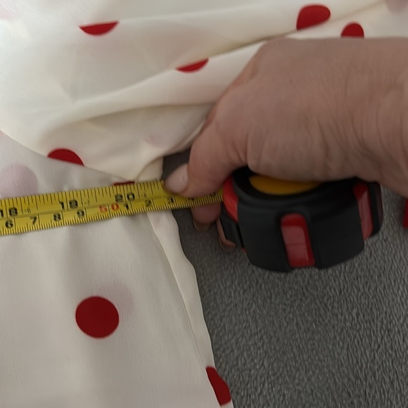 AK  Nathalie Red Polka Dot shirt - Picture 5 of 9